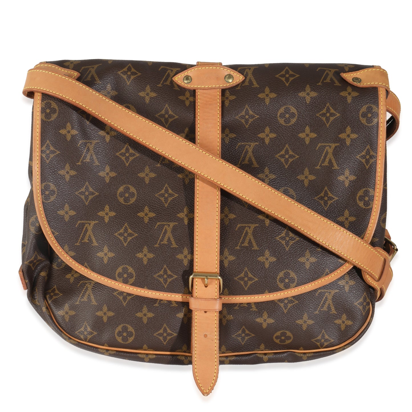 Louis Vuitton Saumur 35 Monogram Canvas Handbag