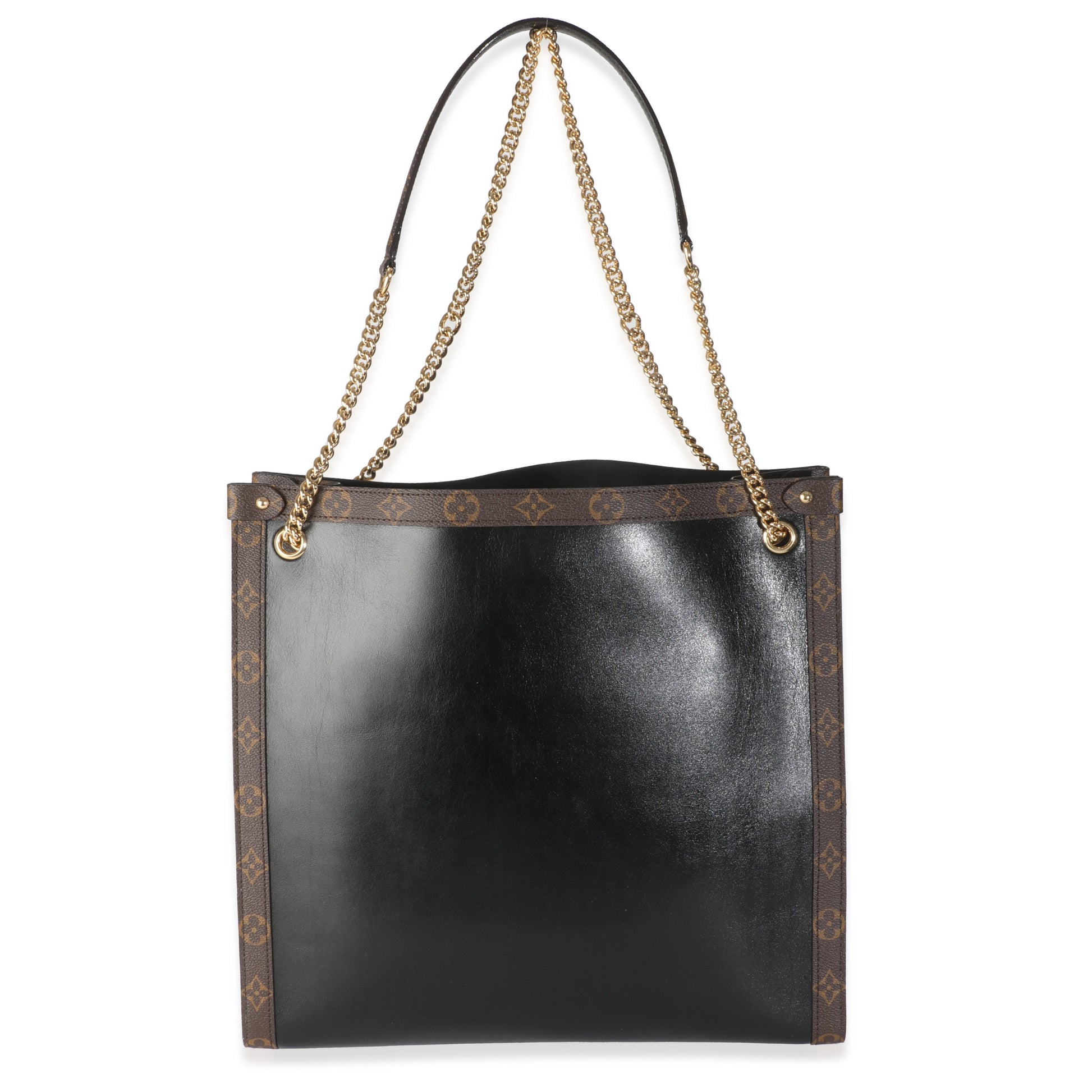 Louis Vuitton Nova MMVibe Monogram Canvas Calfskin Black Handbag