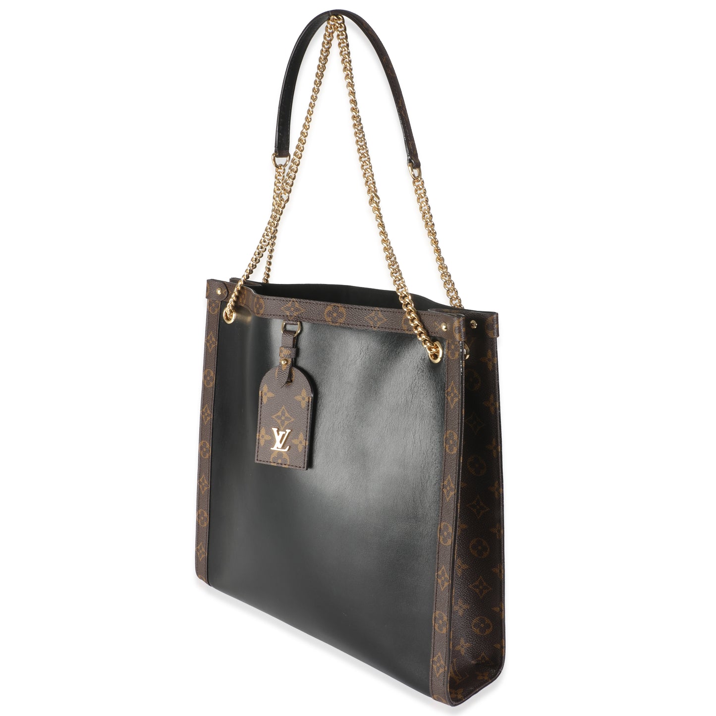 Louis Vuitton Nova MMVibe Monogram Canvas Calfskin Black Handbag