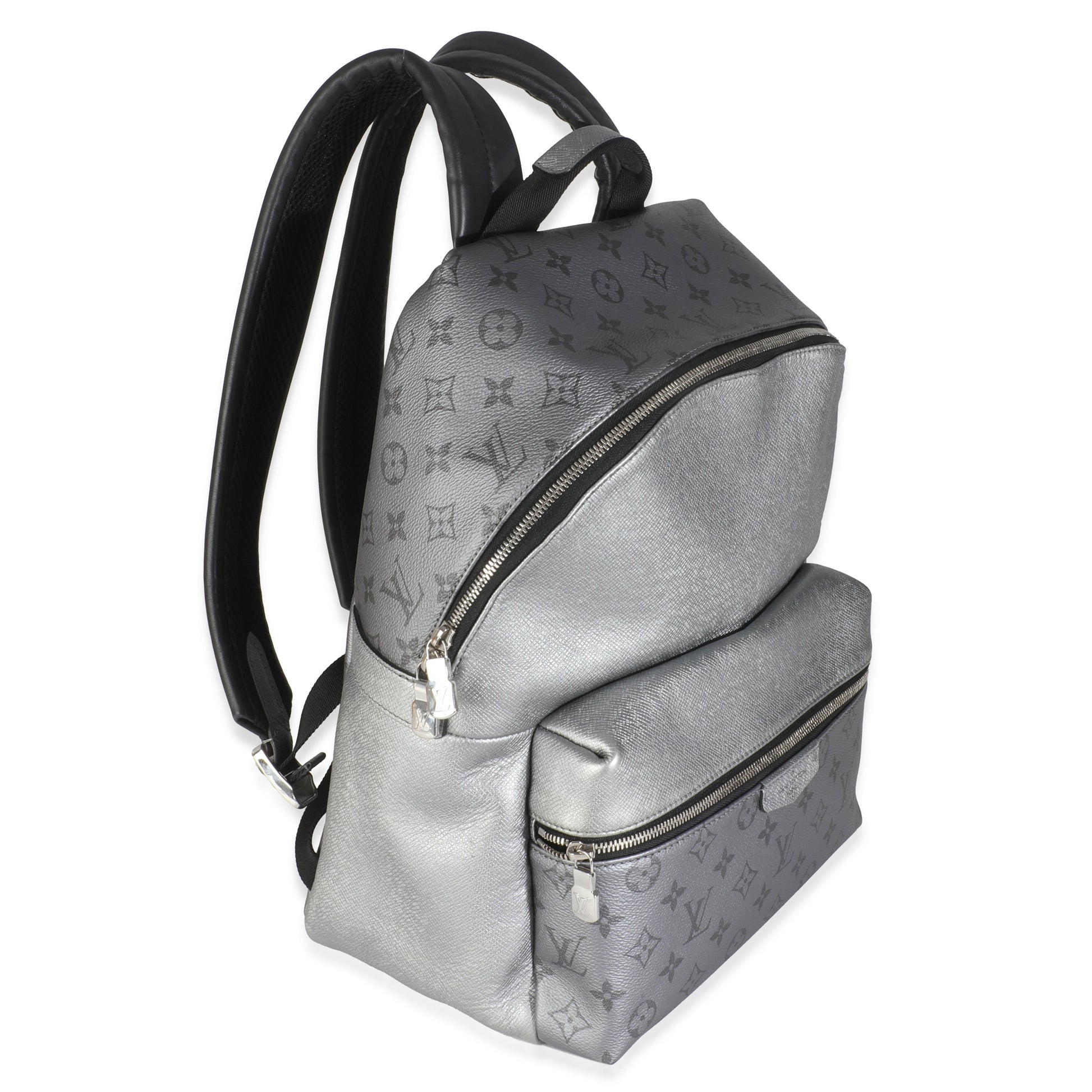 Louis Vuitton Sier Discovery Backpack Monogram Canvas Silver