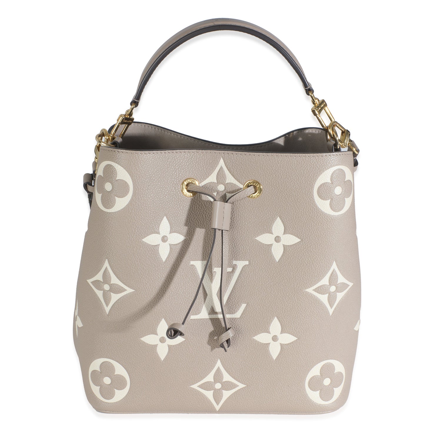 Louis Vuitton Tourterelle Creme Empreinte Giant Neonoe Monogram Handbag
