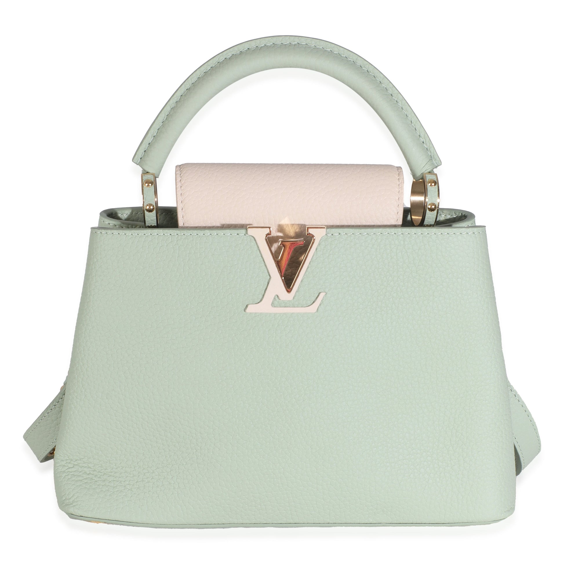 Louis Vuitton Jade Taurillon Flower Capucines BB Hat