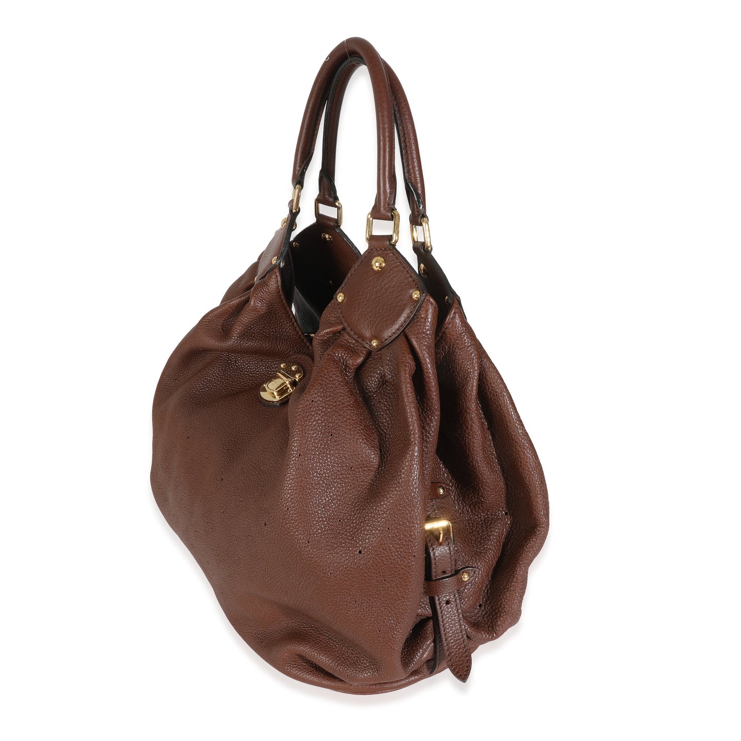 Louis Vuitton Acajou Mahina L Monogram Handbag