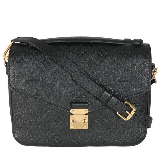 Louis Vuitton Empreinte Pochette Metis Monogram Black Clutch Bag 4