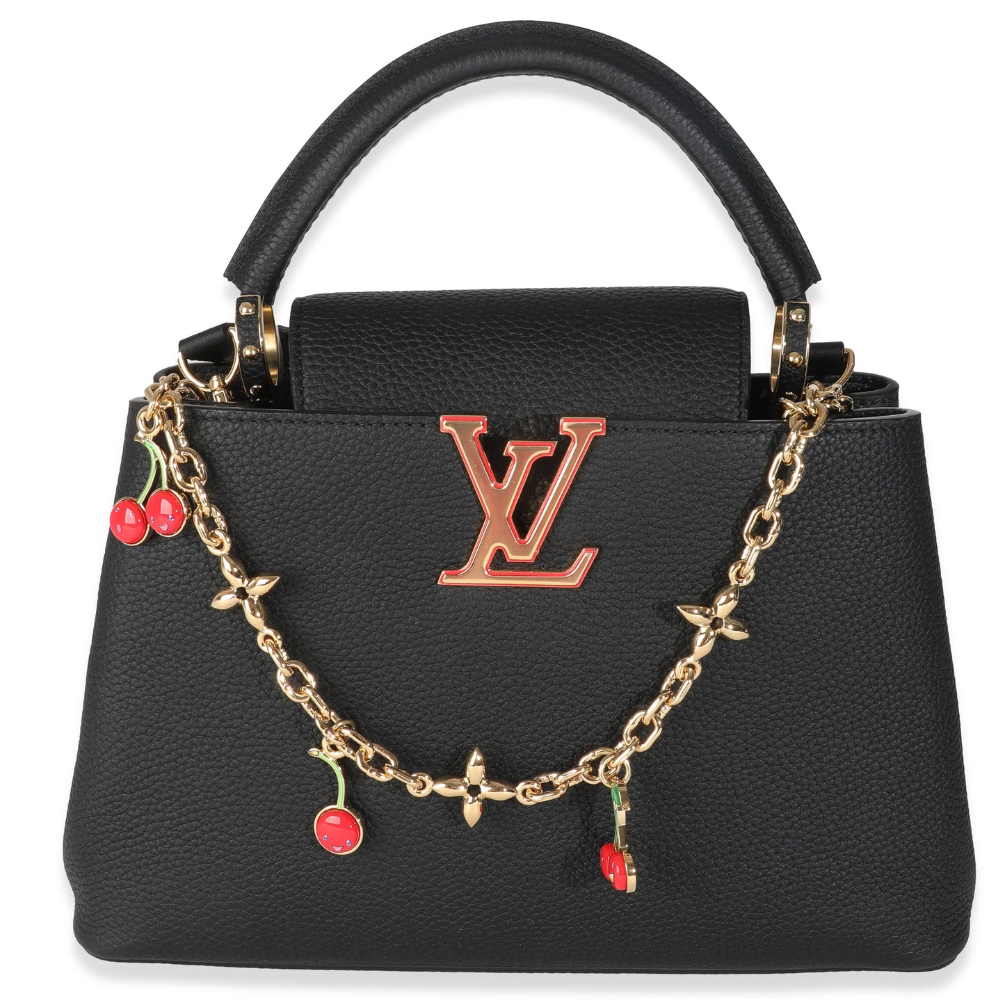 Louis Vuitton x TM Taurillon Capucines MM Black Hat