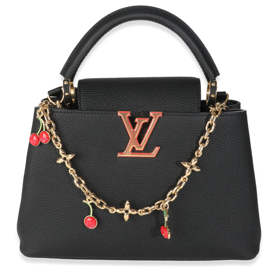 Louis Vuitton x TM Taurillon Capucines MM Black Hat
