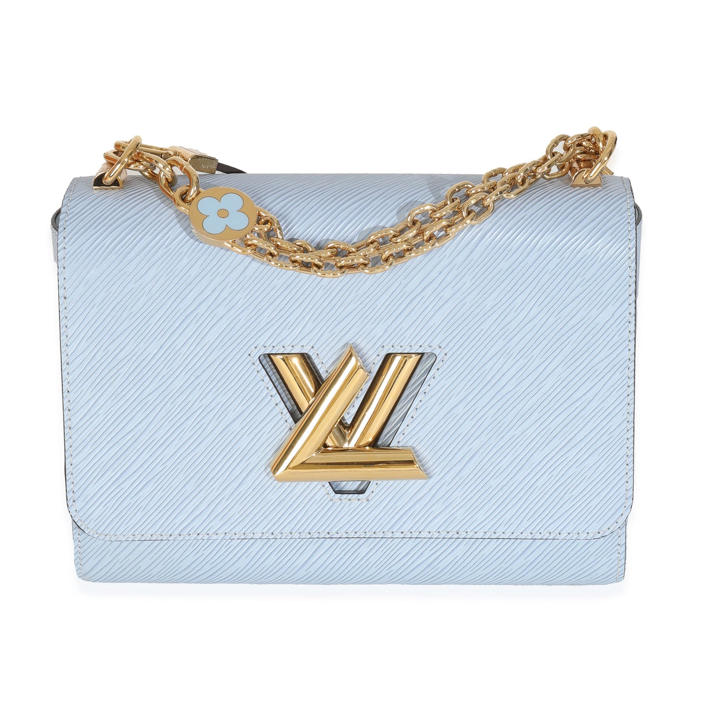 Louis Vuitton Jean Epi Twist MM Blue Handbag