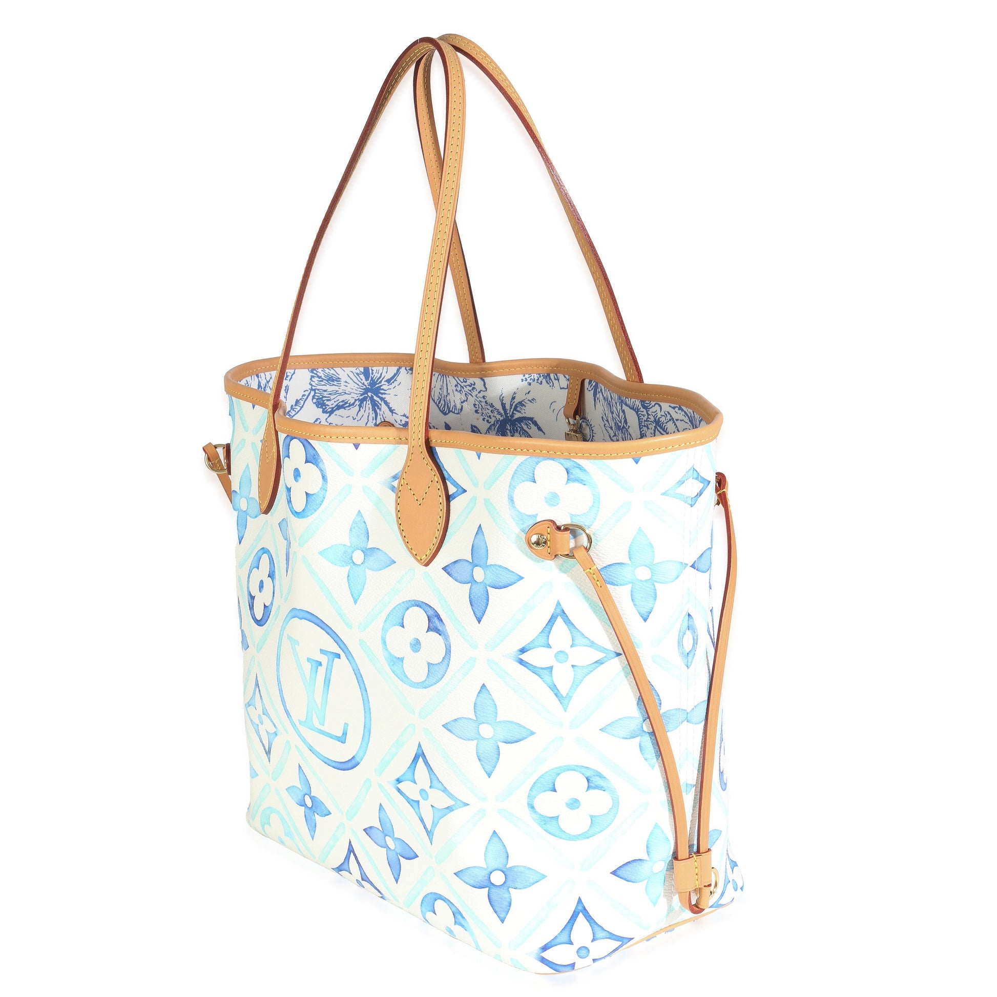 Louis Vuitton Lagoon Tiles By Pool 2.0 Monogram Canvas Blue Neverfull Tote Bag