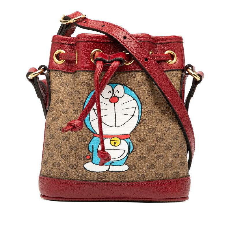 Gucci Doraemon Micro Supreme Pvc Bag Bucket Bucket Bag