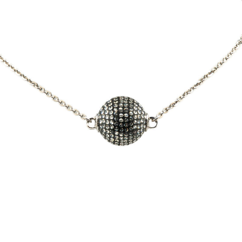 Chanel Metal Coco Mark Ball Necklace