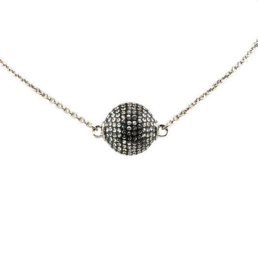 Chanel Metal Coco Mark Ball Necklace
