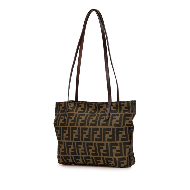 Fendi Zucca Tote Bag Leather Nylon