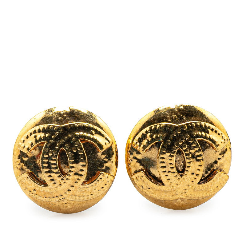 Gold Plated Coco Mark Earrings Jewelry City