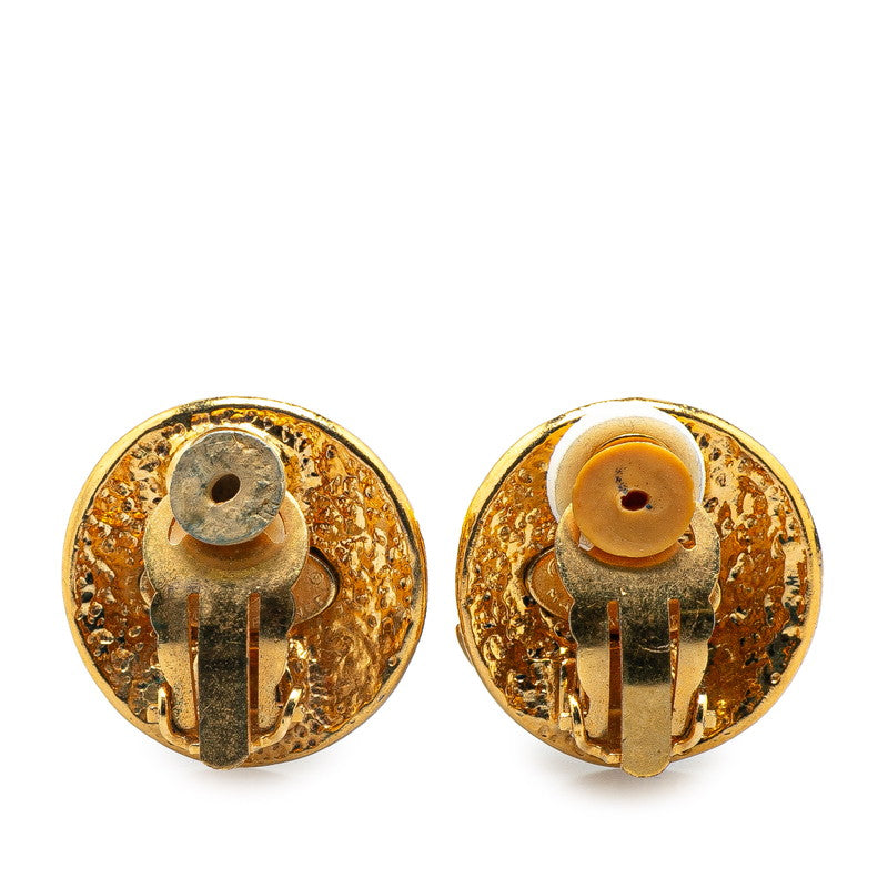 Gold Plated Coco Mark Earrings Jewelry City