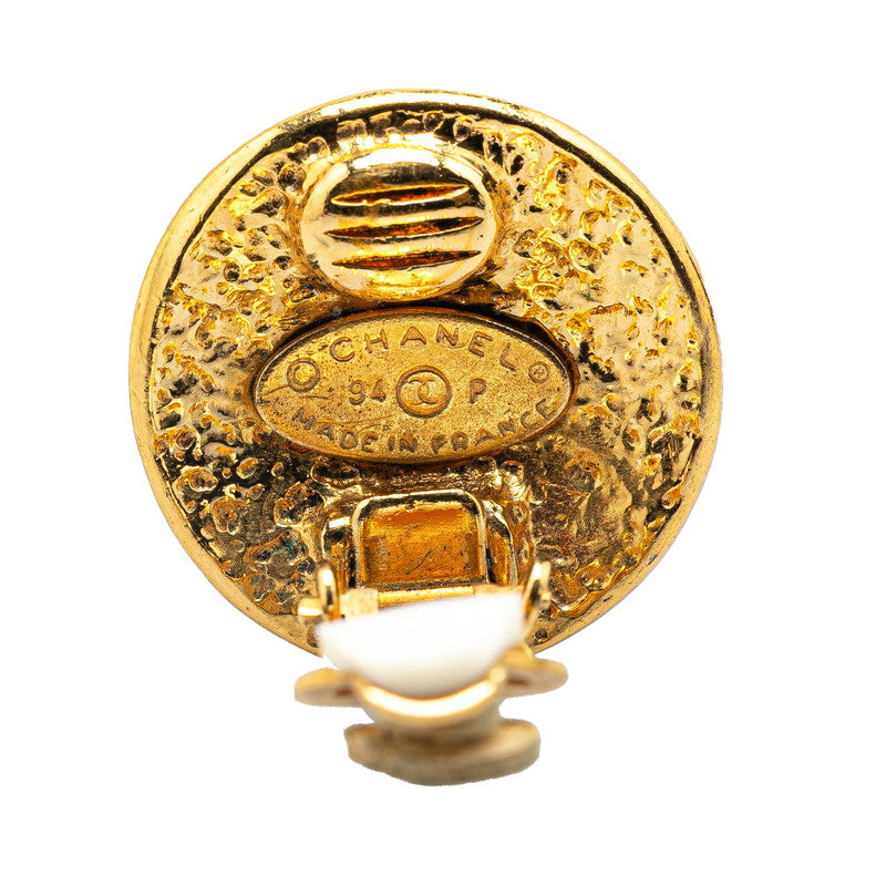 Gold Plated Coco Mark Earrings Jewelry City