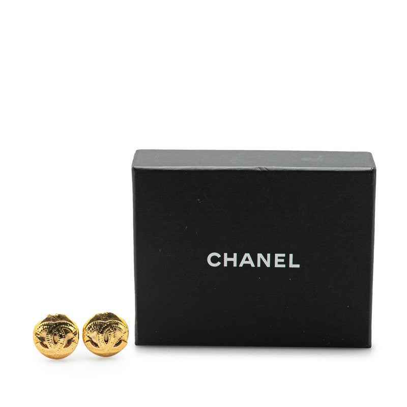 Gold Plated Coco Mark Earrings Jewelry City